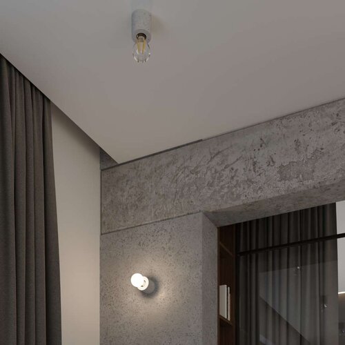 Stolna Sollux SL.0680 - Stona lampa SALGADO 1xE27/60W/230V beton Slike