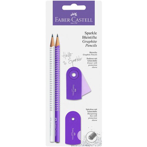  Set Faber-Castell Sparkle, bel vijoličen Slike