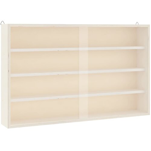  Drvena kolekcionarska vitrina s vratima 60x8,5x37 cm Slike