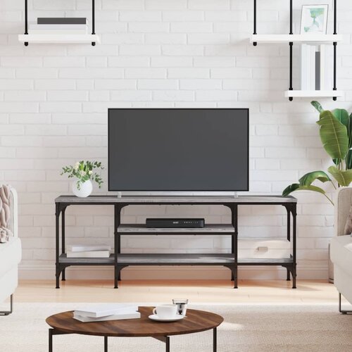 vidaXL TV ormarić boja hrasta sonome 121x35x45 cm od drva i željeza Cijene