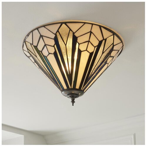Endon 112191 - Plafonsko svetlo Tiffany ASTORIA 2xE27/60W/230V prečnik 40 cm Slike