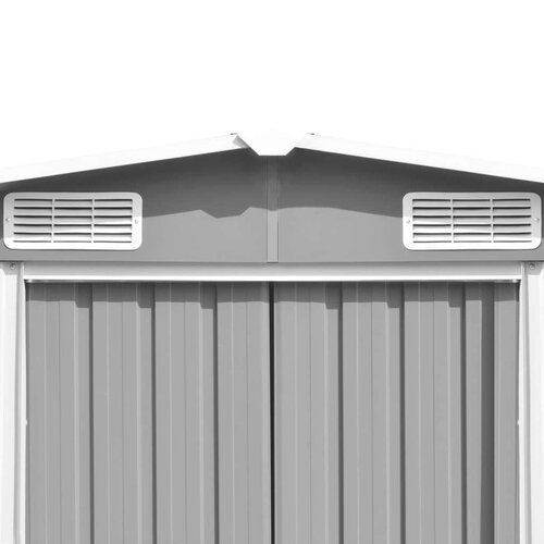  Vrtno spremi&amp;scaron;te 257 x 392 x 181 cm metalno sivo Slike