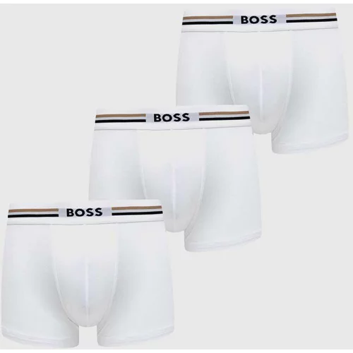 Boss Boksarice 3-pack moški, bela barva