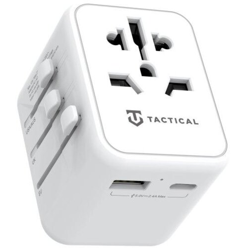TACTICAL univerzalni hi&amp;scaron;ni adapter 220V + 1x USB 2.1A in Type C vhod (12W polnjenje) - SVETOVNI HI&amp;Scaron;NI POLNILEC - ADAPTER / PRETVORNIK Slike