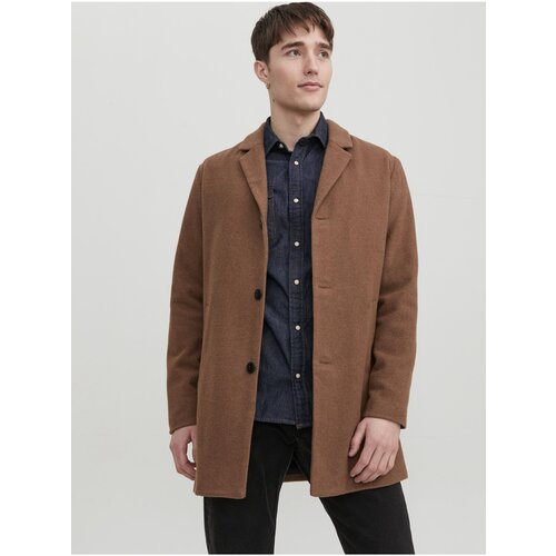 Jack &amp;amp; Jones Brown Men&amp;#039;s Coat with Zac - Men Slike