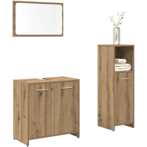 Furnova Kopalniška garnitura 3-delna artisan hrast inženirski les, (21946042) Cene