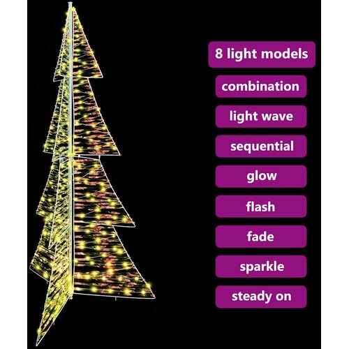  Božićno drvce s 240 LED svjetlima Topla bijela 180 cm PET Slike