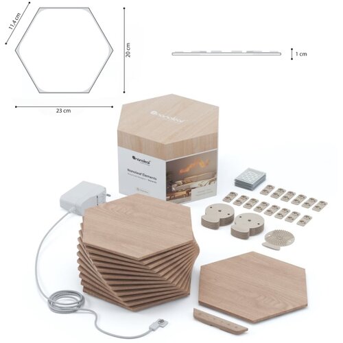 Nanoleaf NL52-K-3002HB-13PK- SET 13x LED prigu&amp;scaron;iva paneli HEXAGONS LED/2W/230V Slike