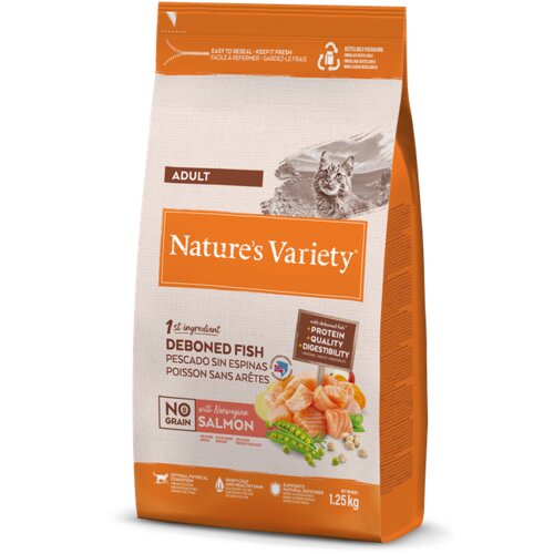 Nature's Variety cat no grain adult salmon 1,25kg Cene