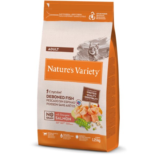 Nature&amp;#039;s Variety No Grain Cat Adult - losos 1,25 kg Slike