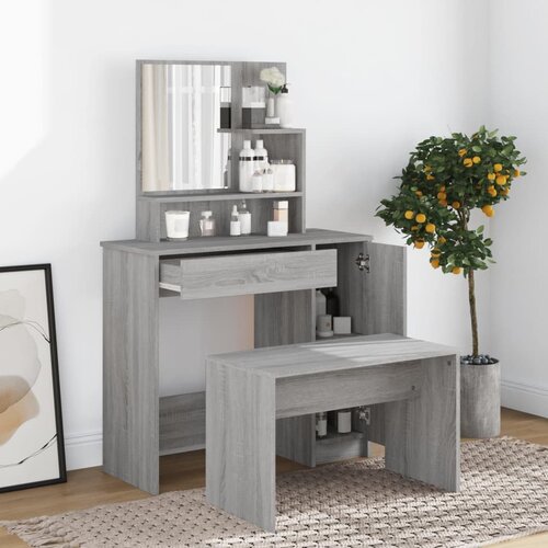 Set toaletnog stolića boja hrasta sonome 86,5x35x136 cm Cijene