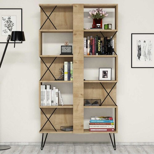 Hanah home Polica 90x167.3x22cm Hrast Cene