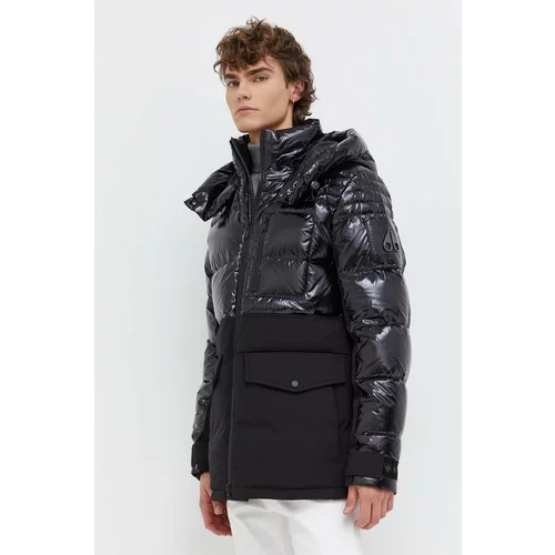 Moose Knuckles Pernata jakna za muškarce, boja: crna, za zimu