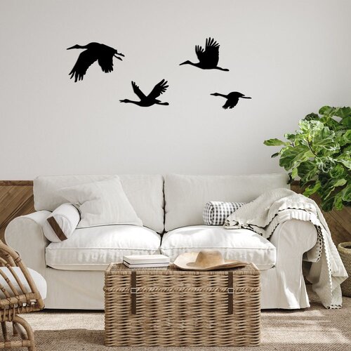 Wallity Set za zidne dekoracije Roda, 1,5 mm, 4 dijela, crna Cene