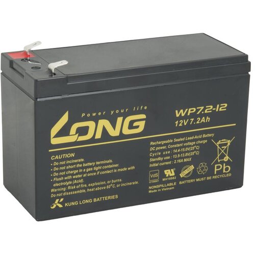 Long Dolga 12V 7,2Ah svinčena baterija F2 (WP7.2-12 F2), (21230835) Cene