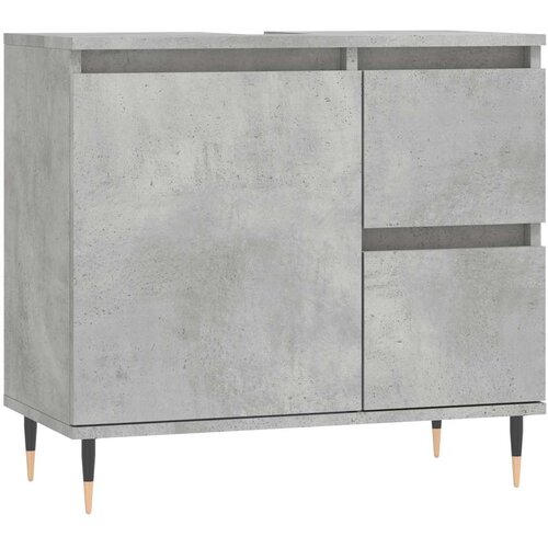 Maison Chic Kopalniška omarica - Kopalniški kabinet betonsko siva 65x33x60 cm inženirski les, (21794661) Cene