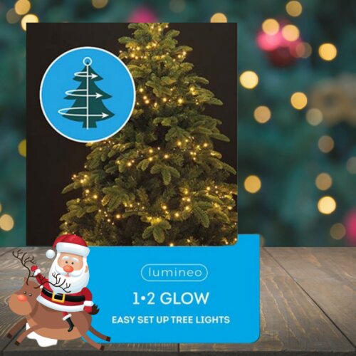 Novogodi&amp;scaron;nja led rasveta za jelku 180cm - 171L topla bela lumineo 1-2 glow Slike