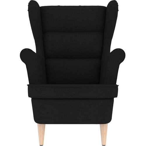  Fotelja crna 74x84x100 cm od tkanine Slike