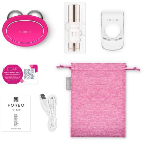 Foreo masažer za lice bear roze Slike