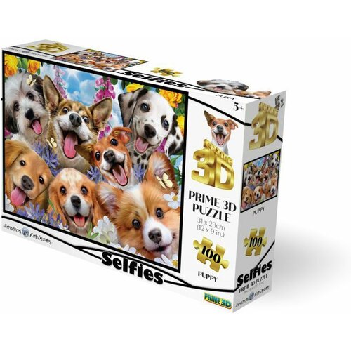  Puzzle 3d 100 pcs puppy selfie 31x23cm 20618 ( 114/20618 ) Slike