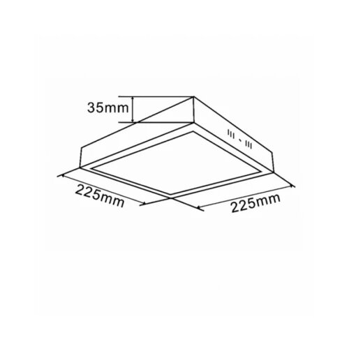  LED PANEL KA-S5 18W 4000K CRNI Cene