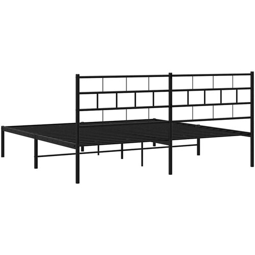  okvir za krevet s uzglavljem crni 183x213 cm Slike