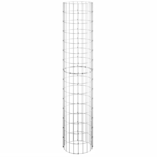  Kružne gabionske gredice 3 kom pocinčani čelik &amp;Oslash; 30 x 150 cm Slike