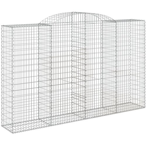  Gabionska ko&amp;scaron;ara s lukom 300x50x180/200 cm pocinčano željezo Slike