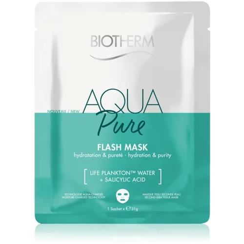 Biotherm Aqua Pure Super Concentrate maska iz platna z vlažilnim učinkom za regeneracijo obraza 35 g