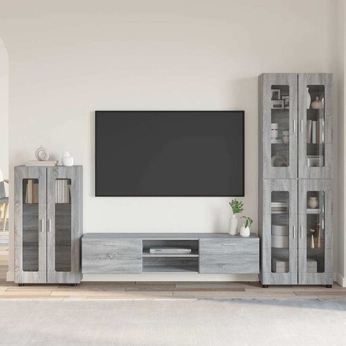  Set TV komoda FLORIN 3 kom. Siva Sonoma Konstruirano drvo Cene