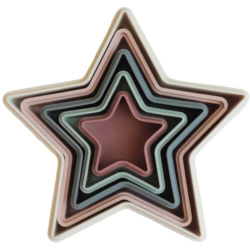 Mushie Nesting Stars Toy igrača Original 5 kos Slike