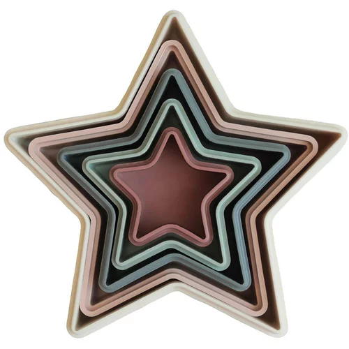 Mushie Nesting Stars Toy igrača Original 5 kos