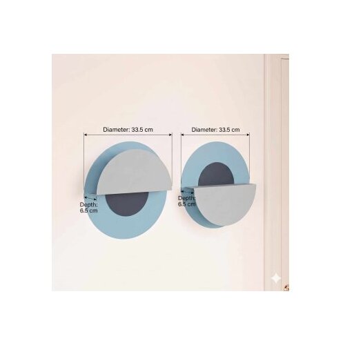 Hanah home Zidna polica Rio Blue Cene