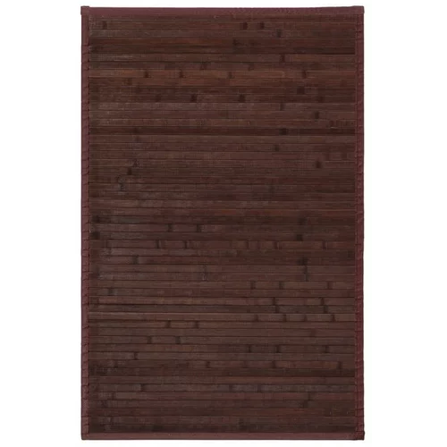 Casa Selección Tamno smeđi tepih od bambusa 60x90 cm –