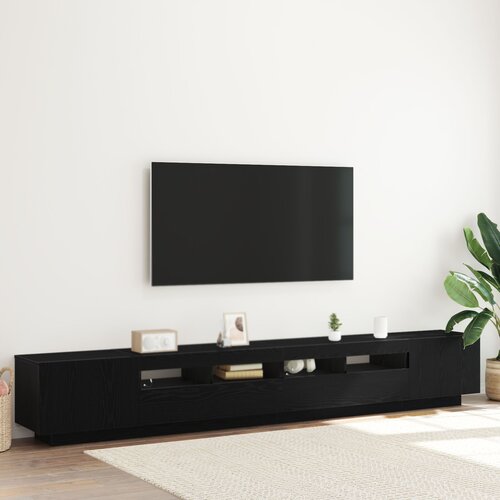 VidaXL TV kabinet Set od 3 Crni hrast Konstruirano drvo Srednje Slike