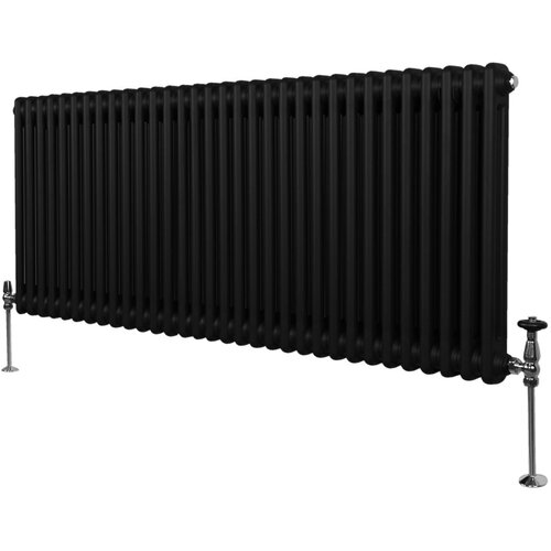 Monster tradicionalni radiator z 2 stolpcema - 600 x 1462 mm - črn, (21569958) Cene