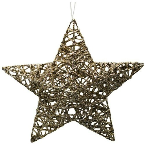  Dekorativna zvezda (15 cm, zlata, 3D) Cene