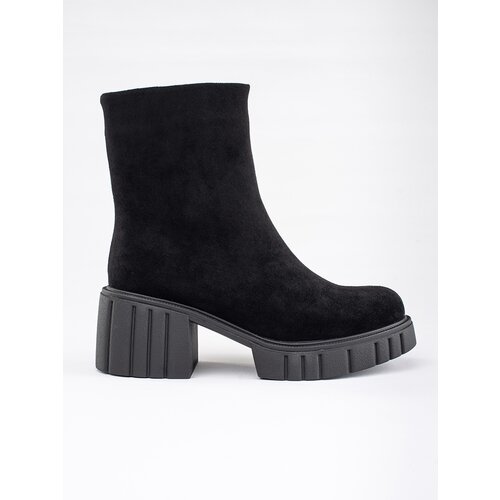 GOODIN Women's black platform ankle boots Cene