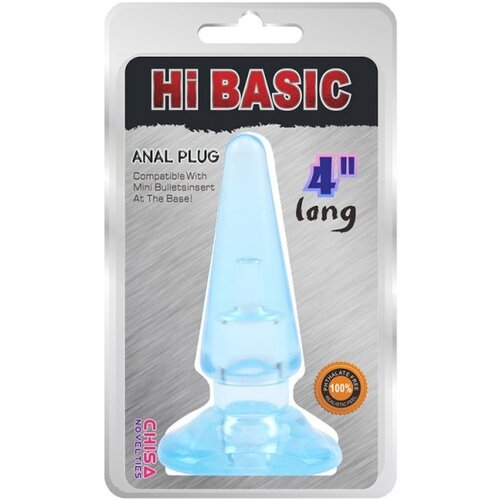  Silikonski analni plug | Hi Basic Plavi Slike