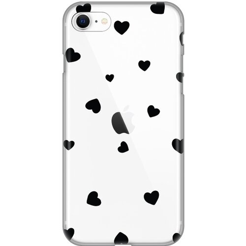 Maska Silikonska Print Skin za iPhone 7/8/SE 2020/2022 Hearts Slike