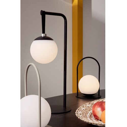 BIZZOTTO Črna aluminijasta LED zatemnitvena namizna svetilka s plastičnim senčilom (vi&amp;scaron;ina 40,5 cm) Balmony &amp;ndash; Slike
