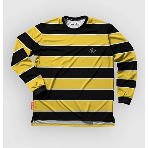 Loose Riders Baseline Long Sleeve Jersey black yellow Cene