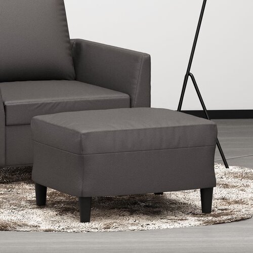vidaXL Tabure sivi 60 x 50 x 41 cm od umjetne kože Cijene
