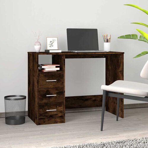  Radni stol boja dimljenog hrasta 102x50x76 cm konstruirano drvo Cijene