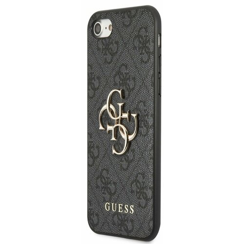 Guess PU 4G Metal Logo Zadn&iacute; Kryt pro iPhone 7/8/SE2020/SE2022 Grey Ovitek za telefon Vijolična Cene