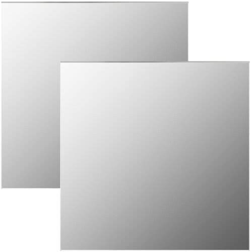vidaXL Zidna ogledala 2 kom 60 x 60 cm četvrtasta staklena Cijene