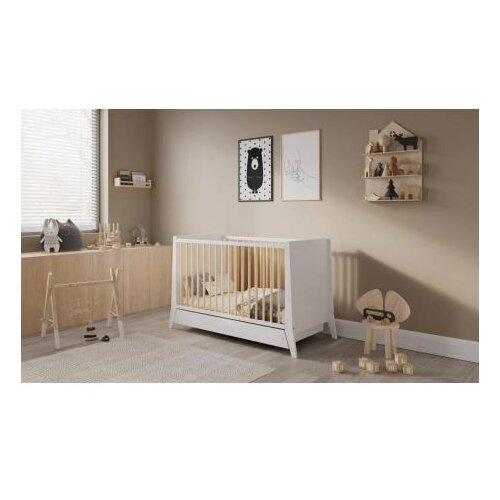  lettino Cosmo 120X60 White Pine + Fioka Slike