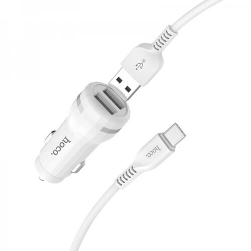 Hoco avtopolnilec Z27 2,4 A s kablom 1m Type C Slike