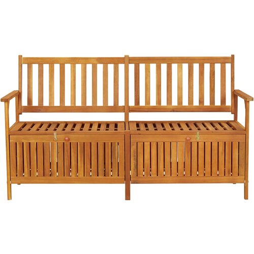  Klupa za pohranu 148 cm od masivnog bagremovog drva Slike