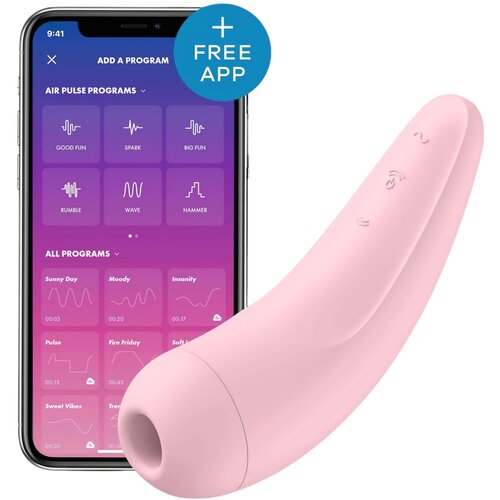 Satisfyer vibrator Curvy 2+, ružičasti Slike